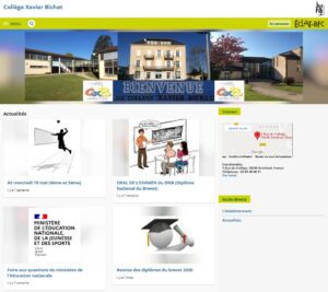 Page de connexion à l'ENT pour les collèges avec les champs de saisie