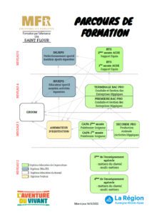 Parcours de formation pour devenir assistant de vie aux familles, illustrant un cursus professionnel complet