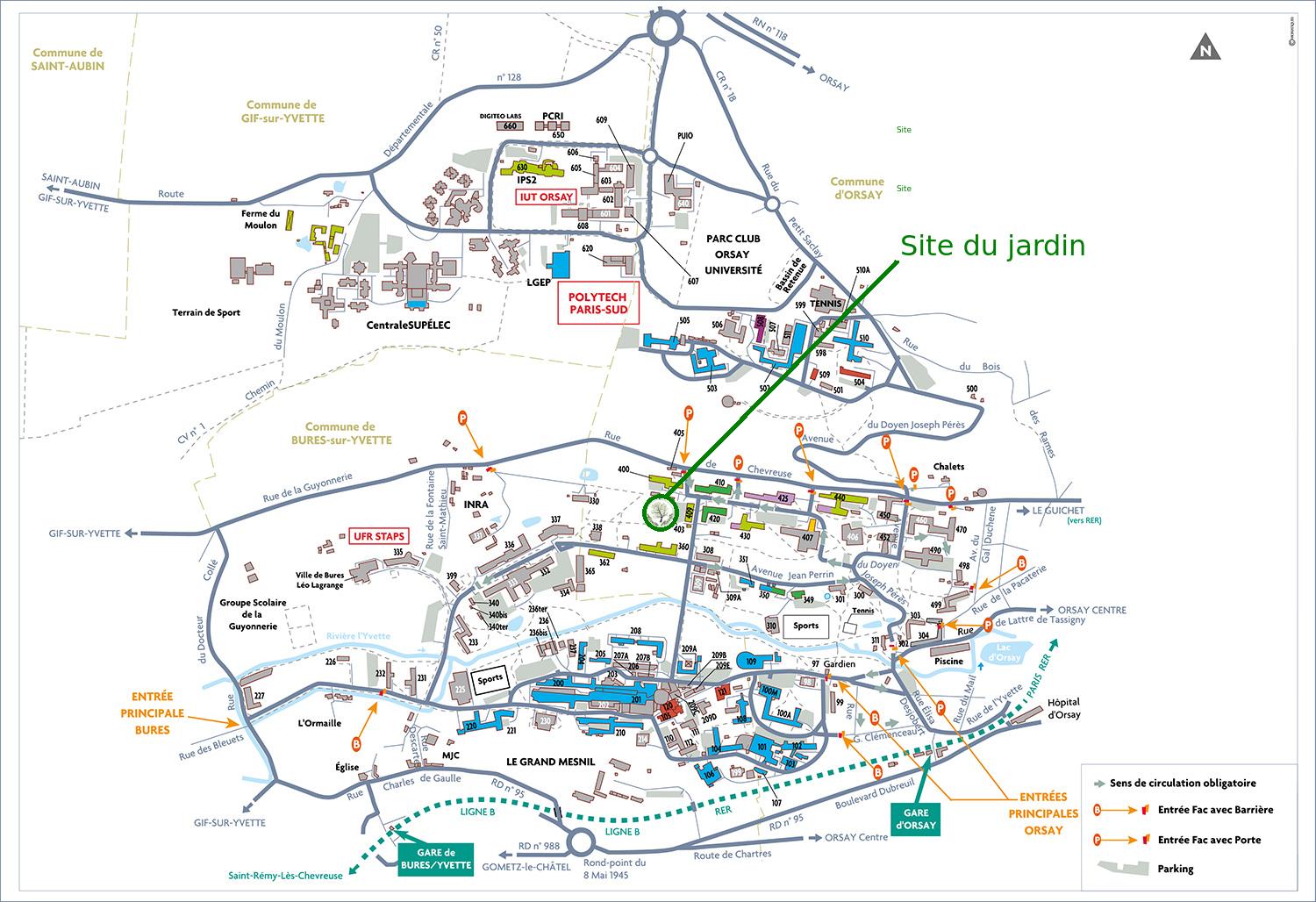 plan du campus universitaire Alma Mater