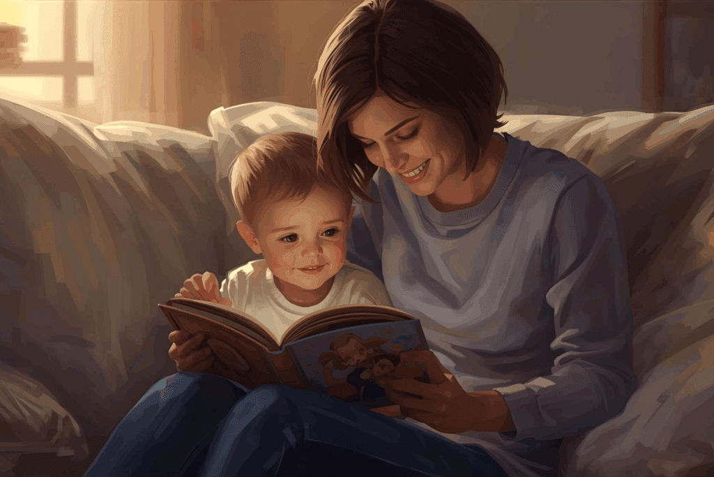 babysitter et enfant