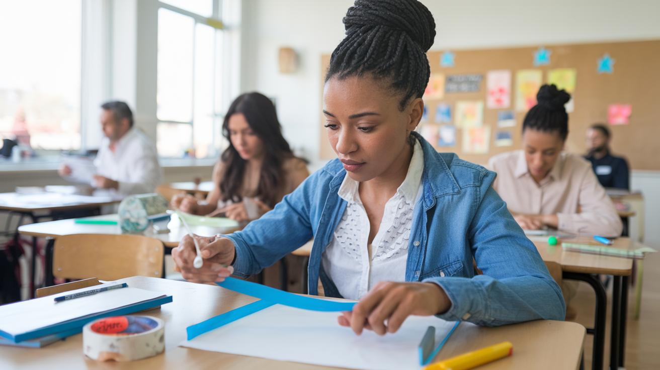 Astuce de prof : un simple rouleau de masking tape calme une classe agitée